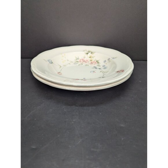 Mikasa Dinner at Eight DB 010 Gardenia Wide Brim Soup Bowl Replacement Lot of 2 - Picture 9 of 9